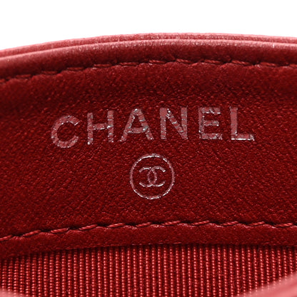 Chanel Lambskin Quilted Card Holder Red 6 of 8