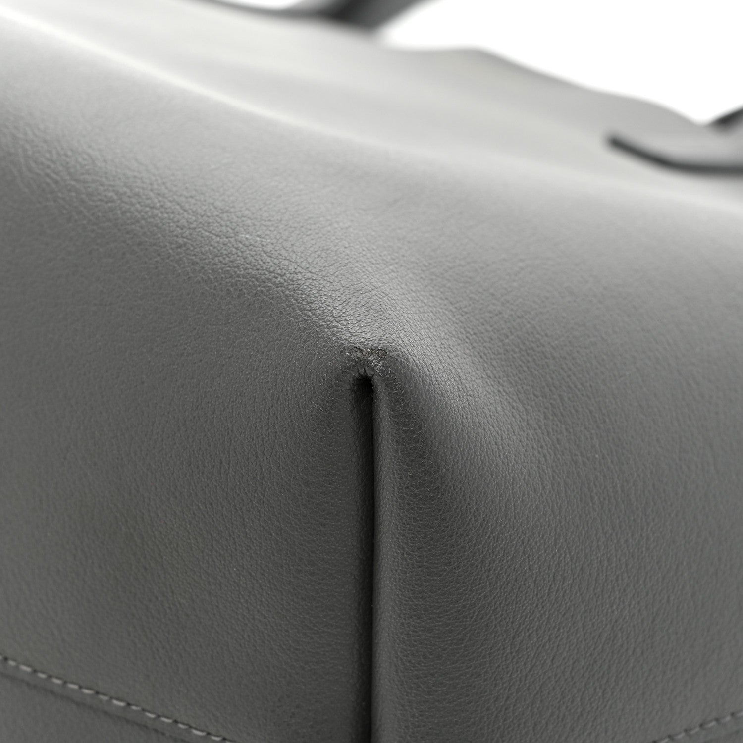 Saint Laurent Calfskin Large Shopping Tote Storm 16 of 20