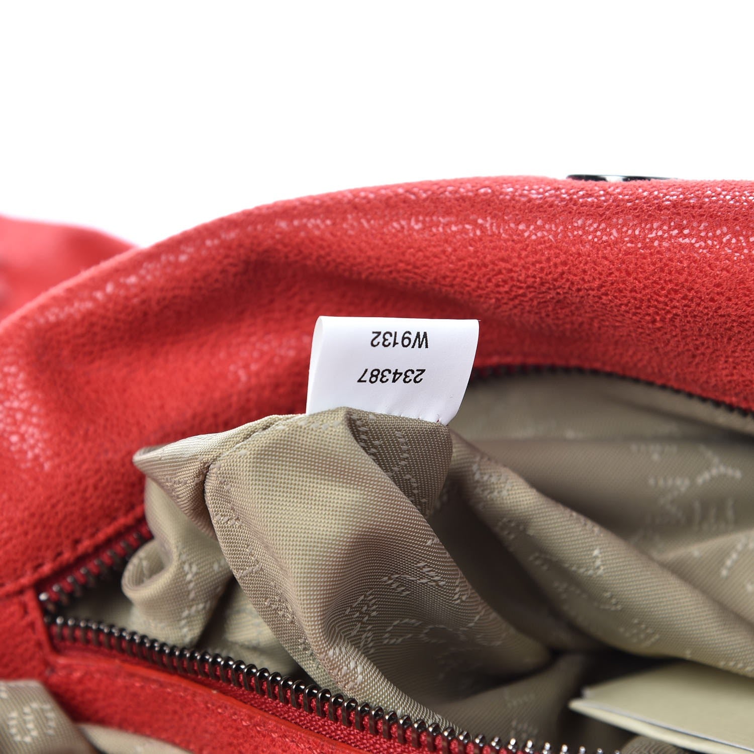 Stella McCartney Shaggy Deer Falabella Fold Over Tote Cherry 9 of 9