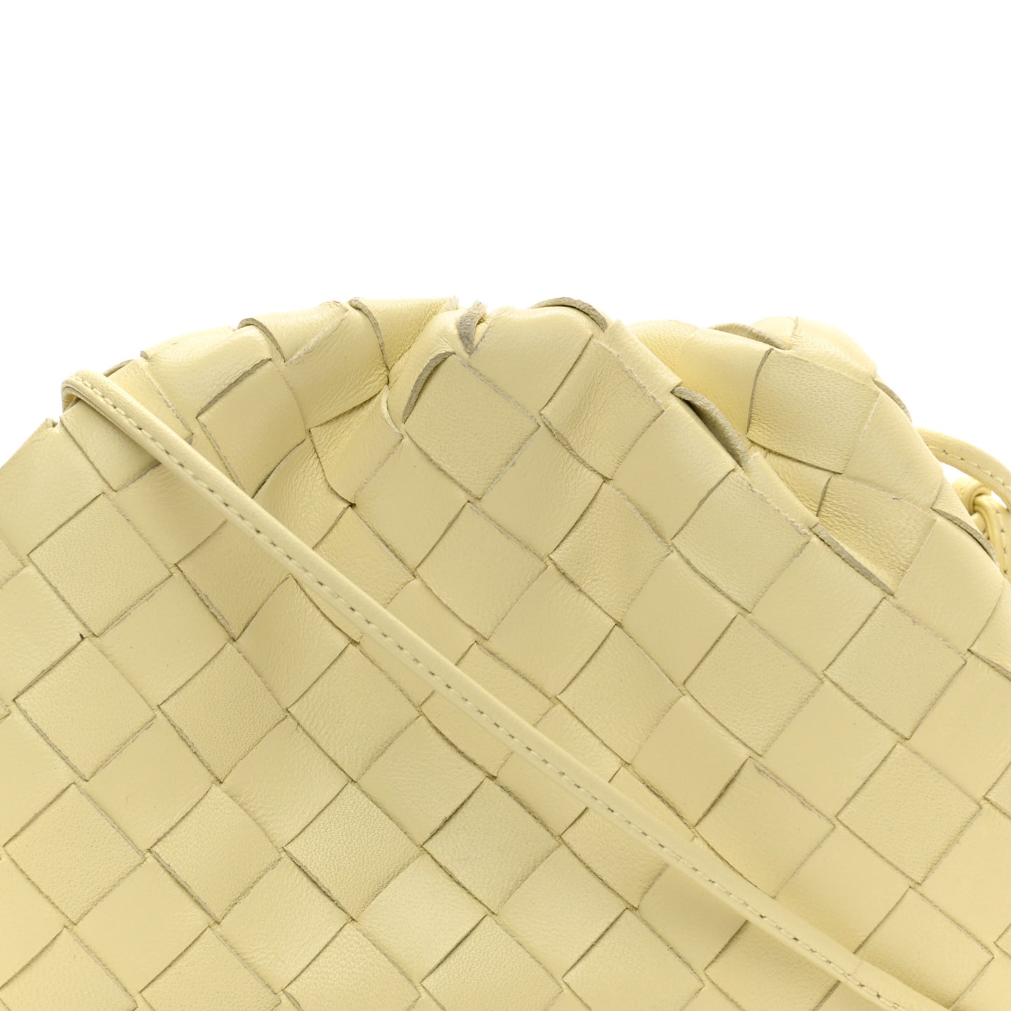 Nappa Intrecciato The Mini Pouch Lemon Washed