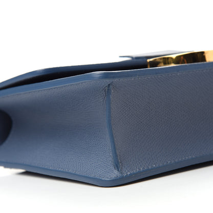 Christian Dior Grained Calfskin 30 Montaigne Flap Bag Blue 6 of 10