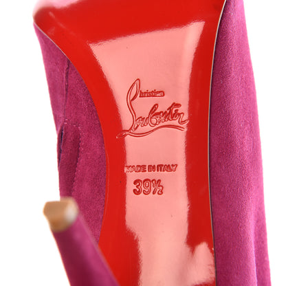 Christian Louboutin Veau Velours Belle 100 Ankle Boots 39.5 Eveque 7 of 8