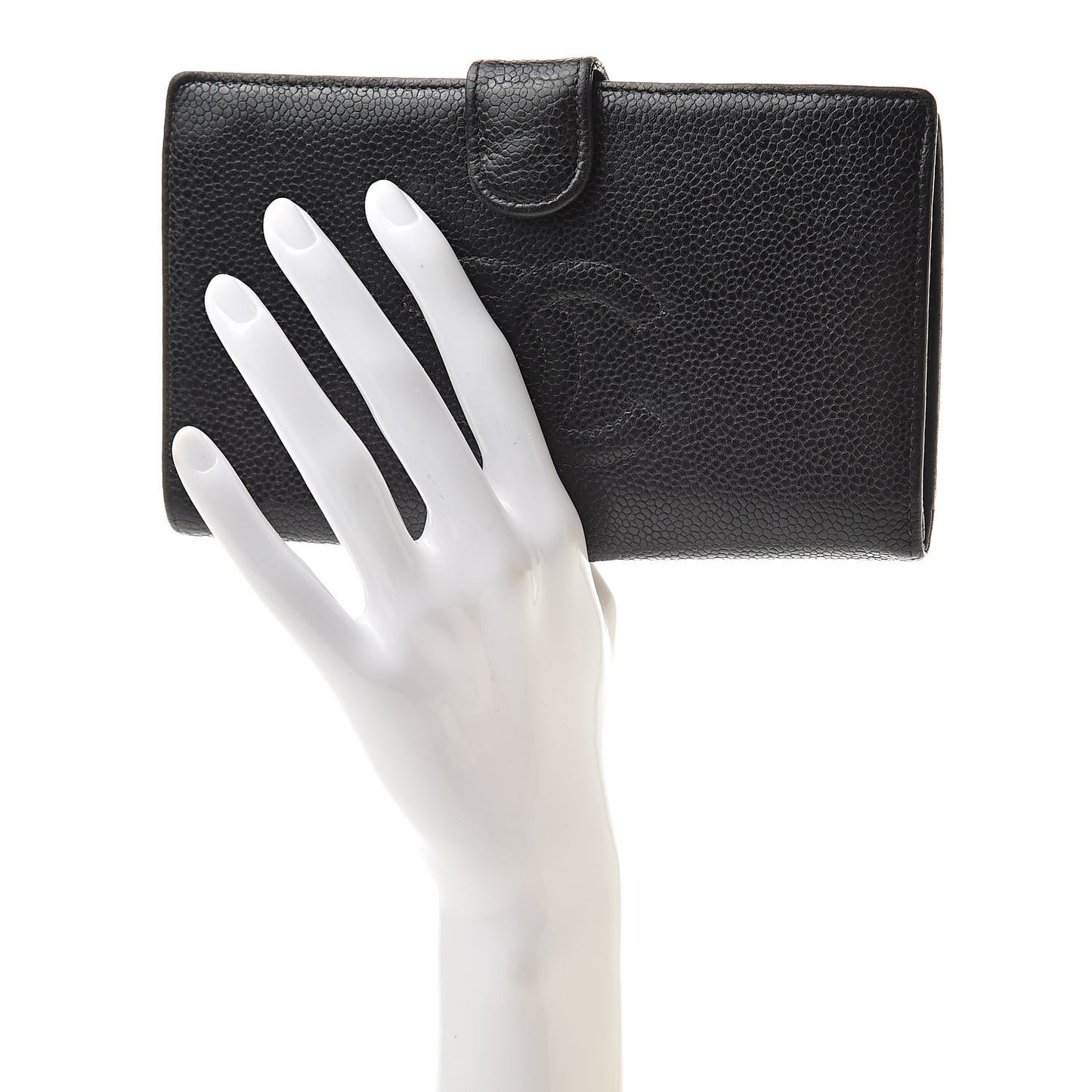 Caviar Timeless CC French Wallet Black