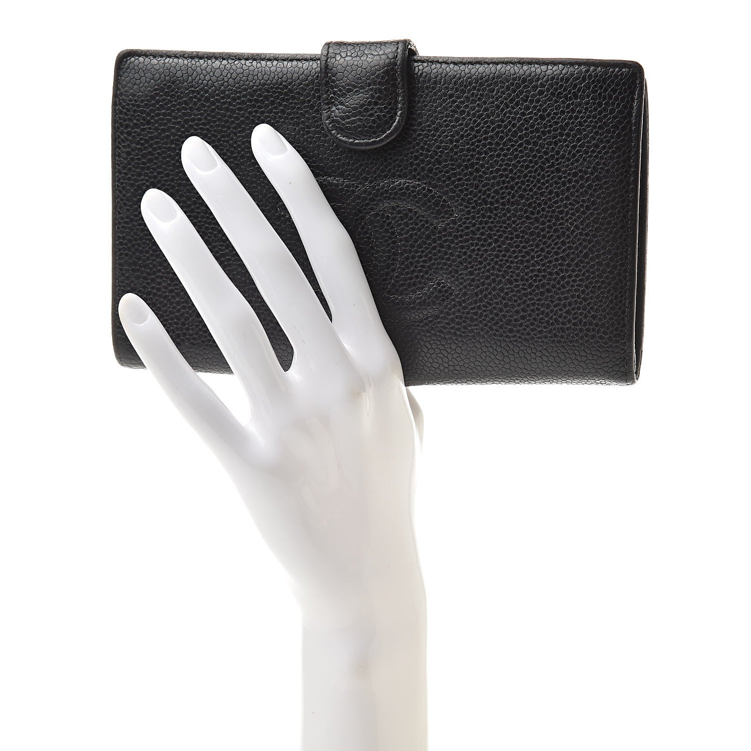Chanel Caviar Timeless CC French Wallet Black 2 of 14
