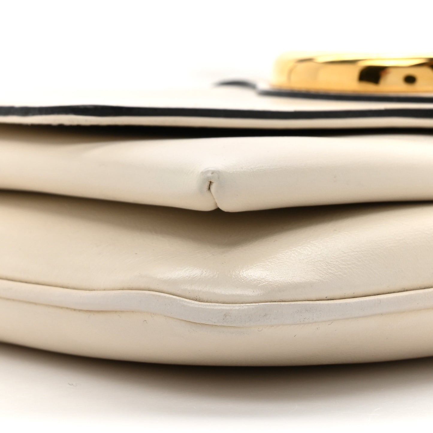 Calfskin Small Arli Flap Shoulder Bag Mystic White