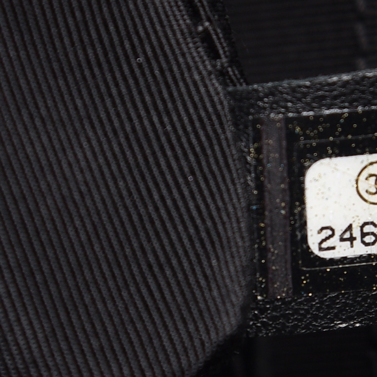 Aged Calfskin Chevron Quilted Backpack Black