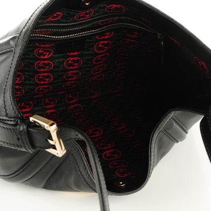 Gucci Leather Medium Britt Hobo Black 5 of 7