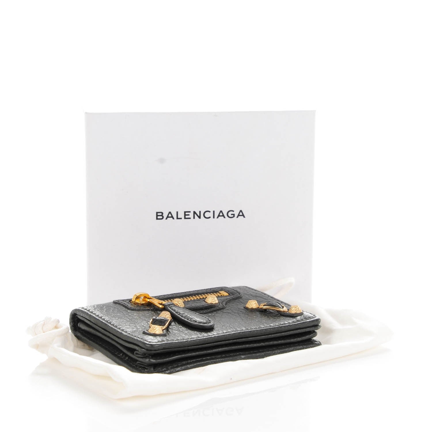 Balenciaga Agneau Giant 12 Card Case Gris Fossile 4 of 8