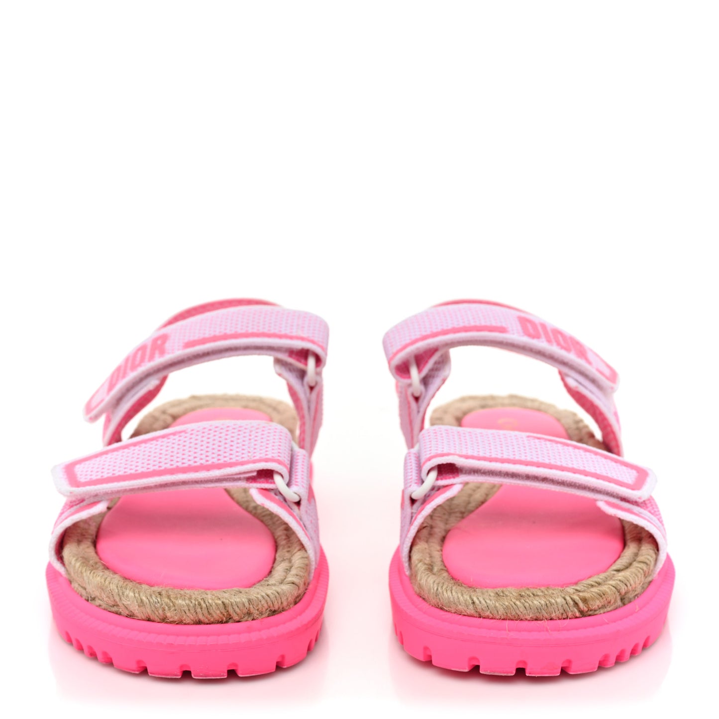 Technical Knit Jute Dioract 10mm Sandals 37 White Fuchsia