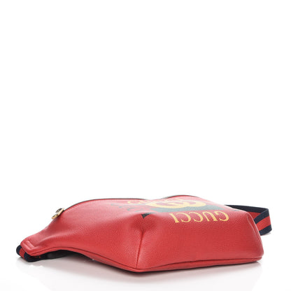 Gucci Grained Calfskin Logo Belt Bag Hibiscus Red 4 of 8