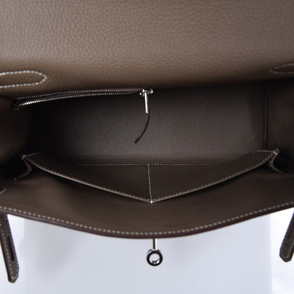 Hermes Togo Kelly Retourne 28 Etoupe 34 of 36