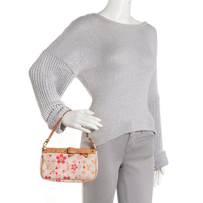 Louis Vuitton Monogram Cherry Blossom Pochette Accessories Red 2 of 8