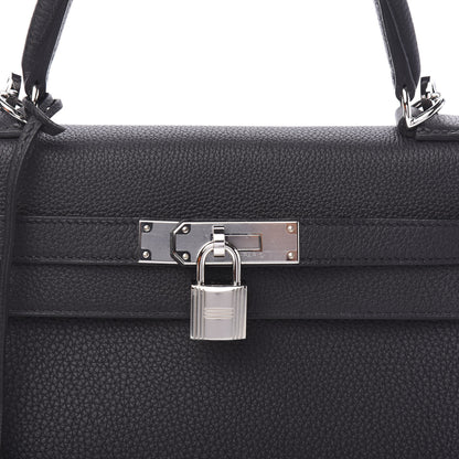 Hermes Togo Kelly Retourne 28 Black 9 of 10