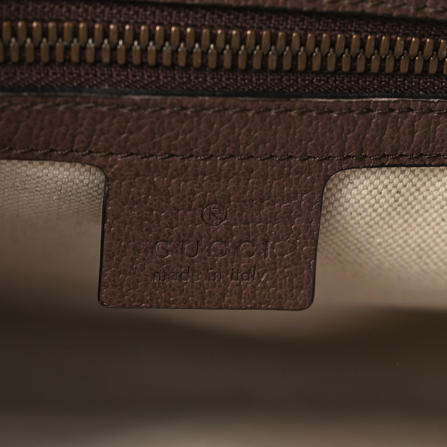 GG Supreme Monogram Web Small Ophidia Messenger Bag Brown
