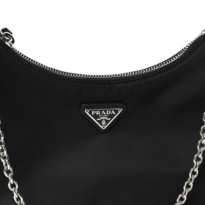 Prada Re-Nylon Saffiano Re-Edition 2005 Shoulder Bag Black 8 of 10