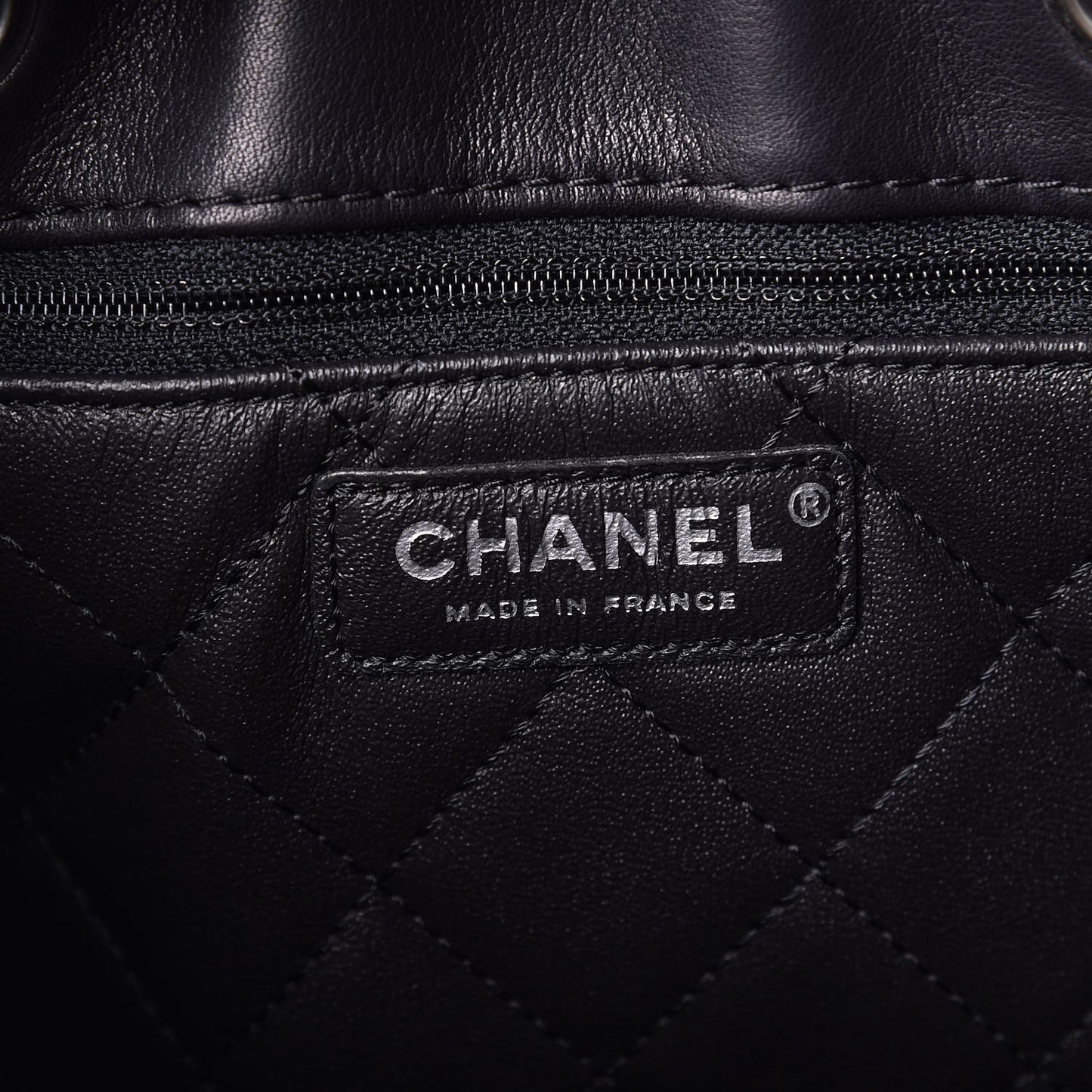 Calfskin Stitched Large Urban Luxury Drawstring Backpack Black