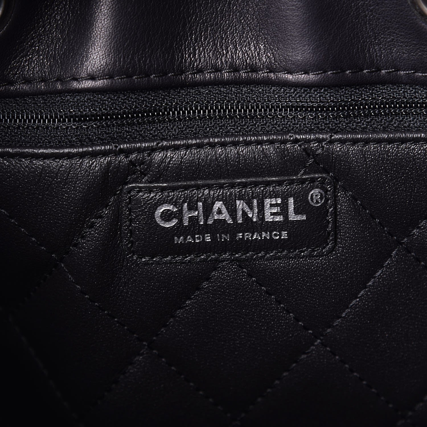 Chanel Calfskin Stitched Large Urban Luxury Drawstring Backpack Black 6 of 8