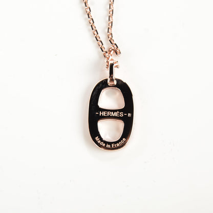 Hermes Lacquered Iliade Necklace Dark Orange 4 of 6