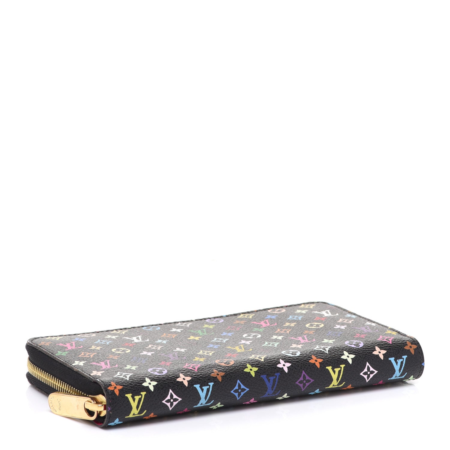 Louis Vuitton Monogram Multicolor Zippy Wallet Black Grenade 4 of 8