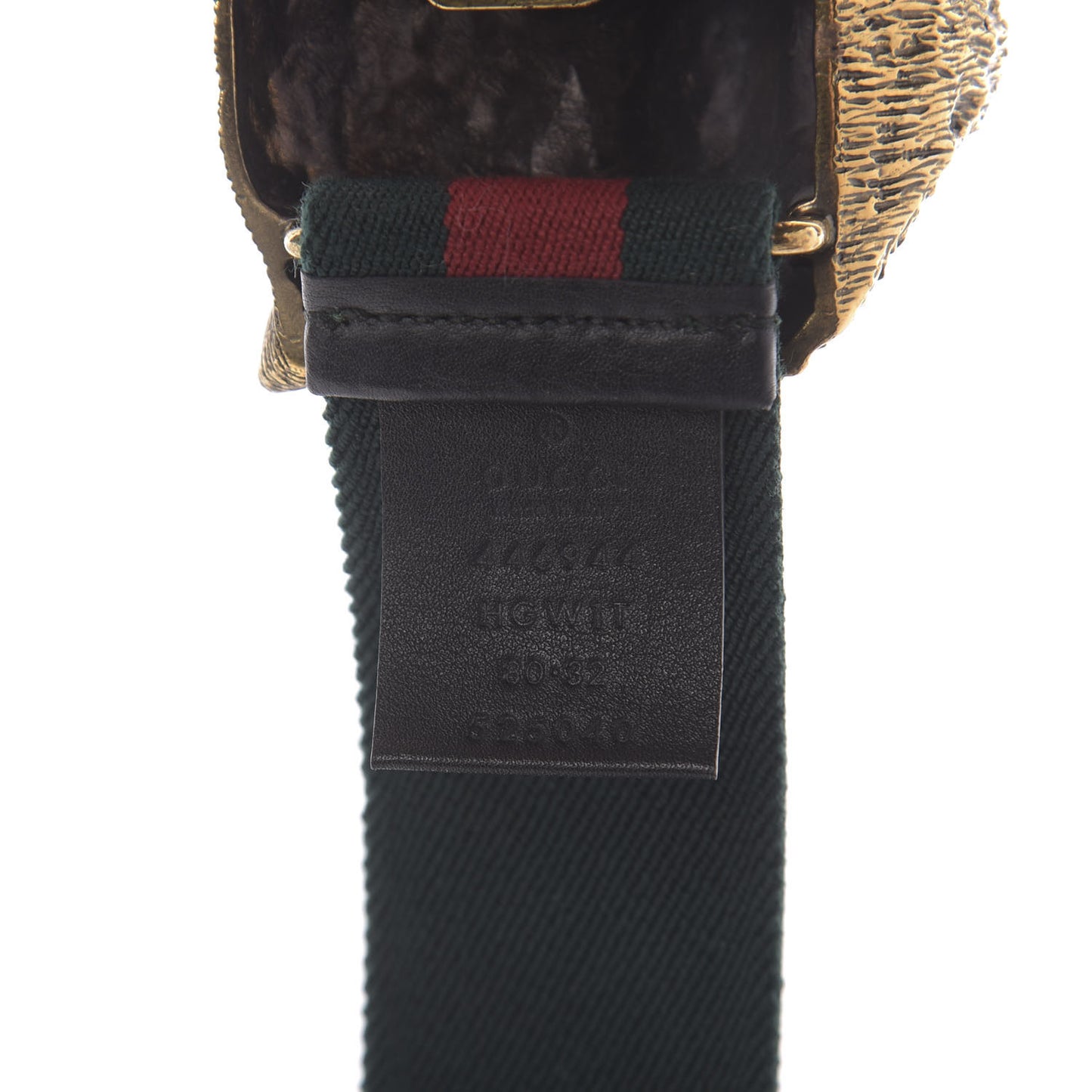 Web Feline Buckle Belt 80 32 Green Red