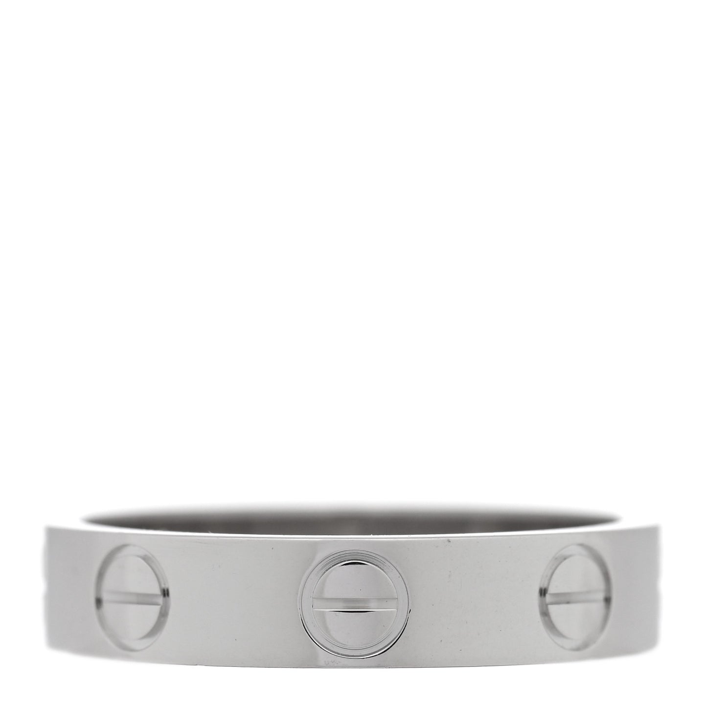18K White Gold 3.5mm LOVE Wedding Band Ring 47 4