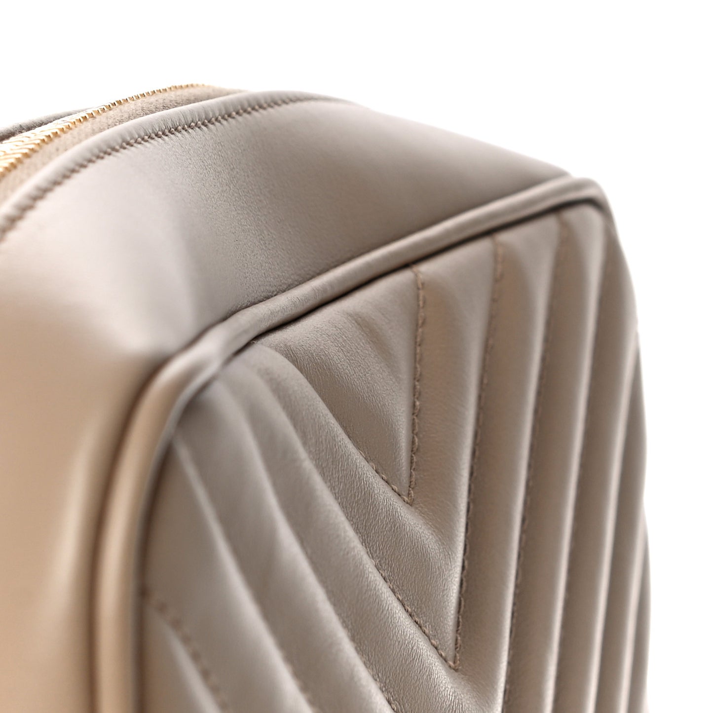 Calfskin Matelasse Monogram Lou Camera Bag Dark Beige