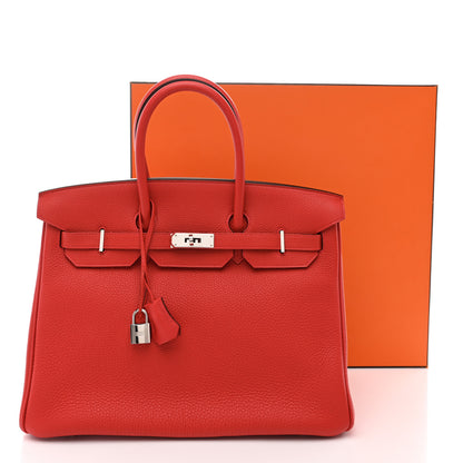 Hermes Togo Birkin 35 Geranium 11 of 11
