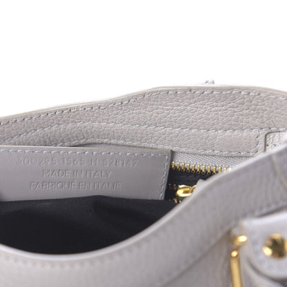 Balenciaga Chevre Gold Metallic Edge Hardware Mini City Gris Clair Gris Perle 9 of 10