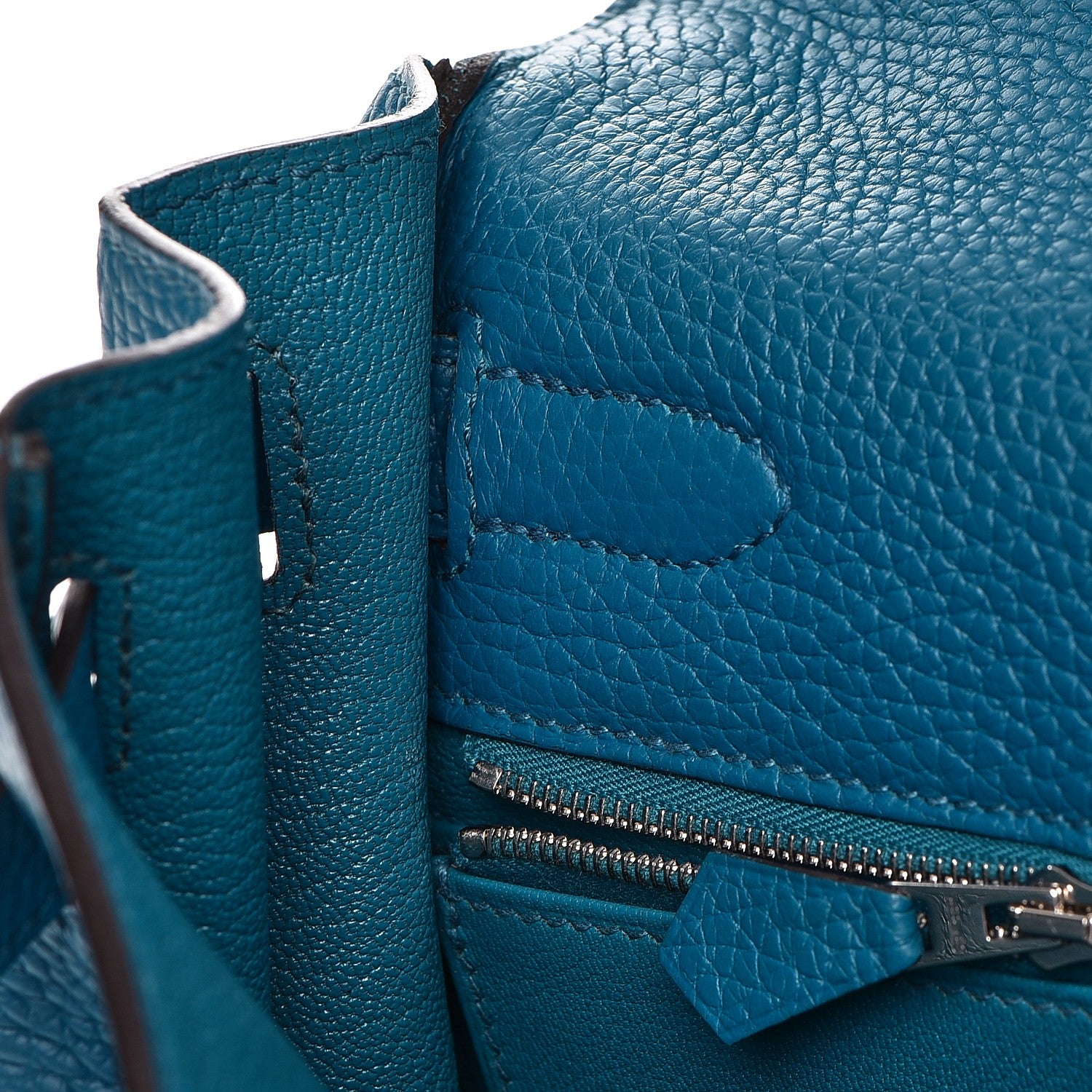 Hermes Togo Kelly Retourne 32 Bleu Izmir 15 of 35