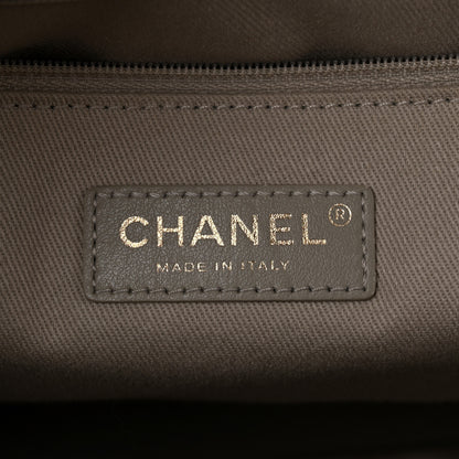 Chanel Caviar Quilted Large Coco Handle Shopping Tote Grey 6 of 13