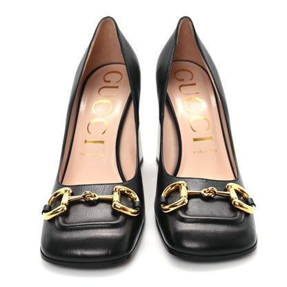 Gucci Malaga Kid Horsebit 75mm Pumps 39.5 Black 3 of 9