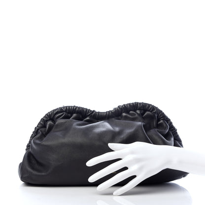 Mansur Gavriel Lambskin Cloud Clutch Black Flamma 2 of 9