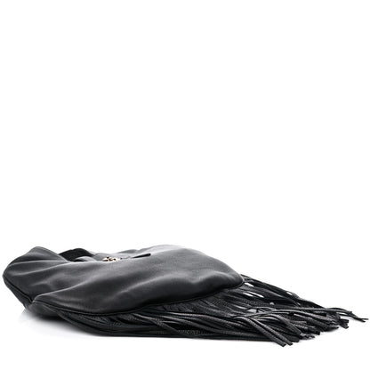 Gucci Calfskin Large New Jackie Nouveau Fringe Hobo Black 4 of 12