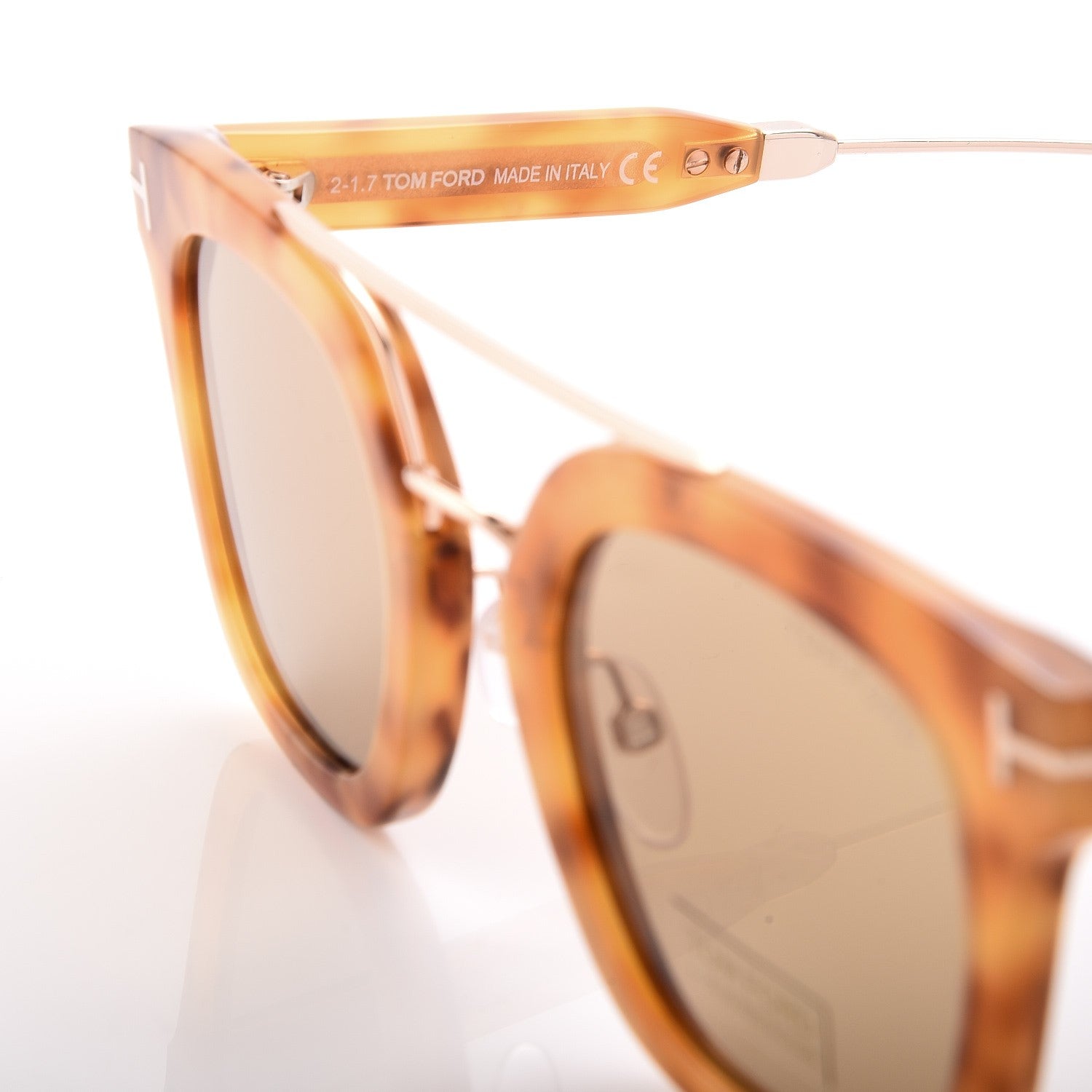 Tom Ford Alex Squared Sunglasses TF541 Vintage Havana 6 of 8