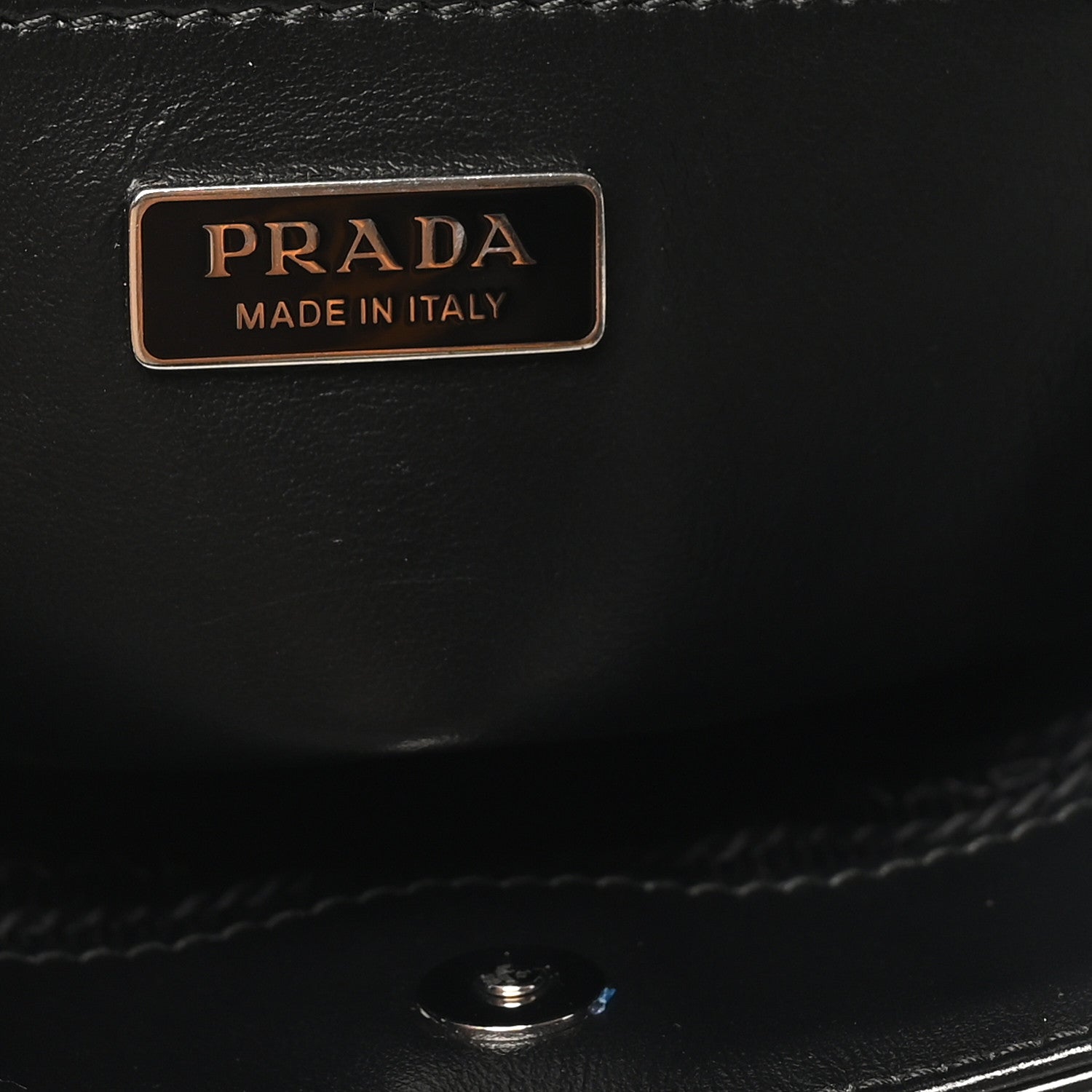 Prada Spazzolato Cleo Shoulder Bag Black 6 of 9