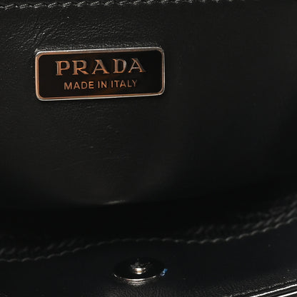 Prada Spazzolato Cleo Shoulder Bag Black 6 of 9