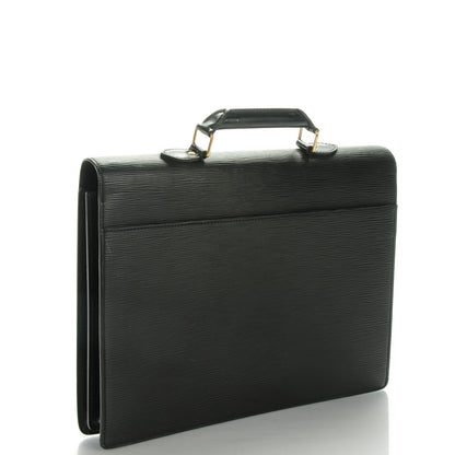 Louis Vuitton Epi Serviette Conseiller Briefcase Black 3 of 7