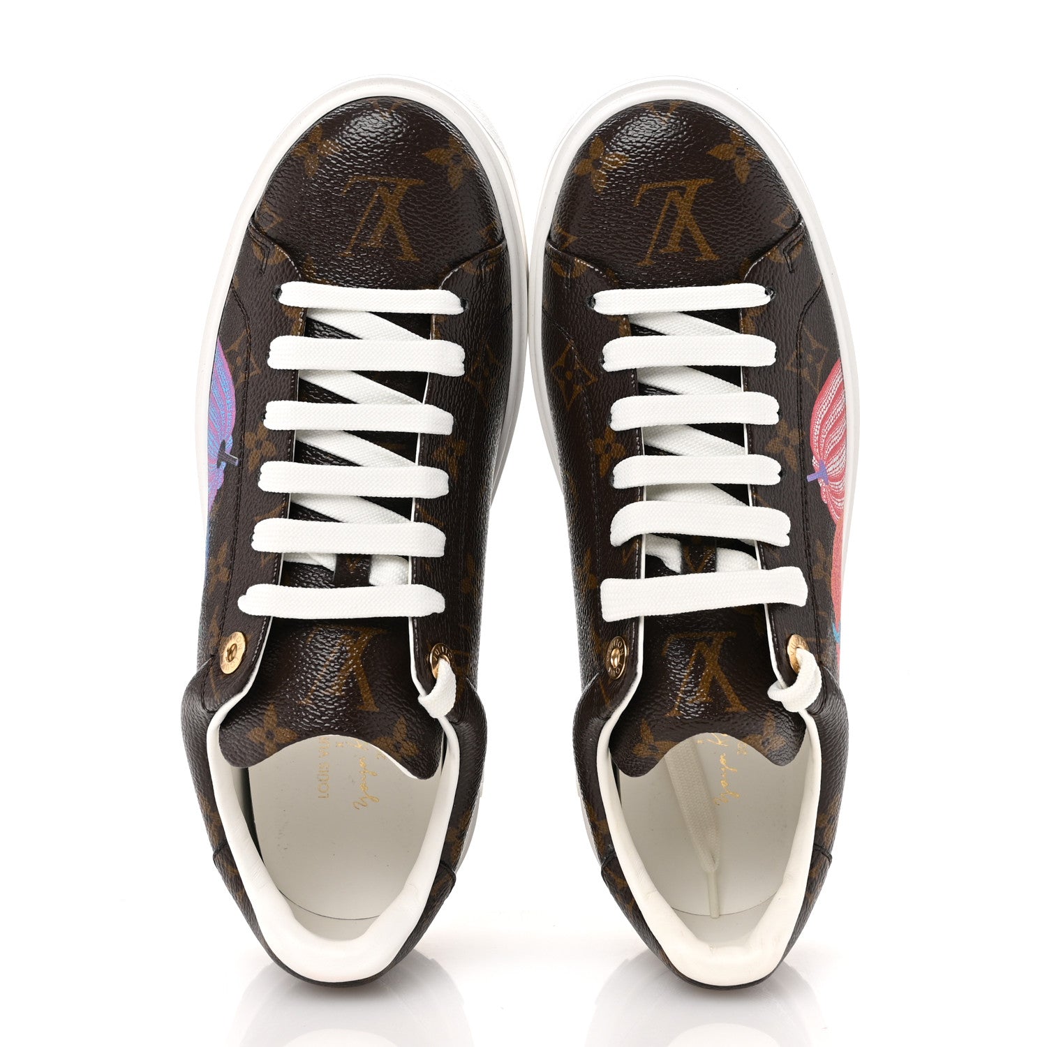 Louis Vuitton LV X YK Monogram Pumpkin Time Out Sneakers 39.5 2 of 10