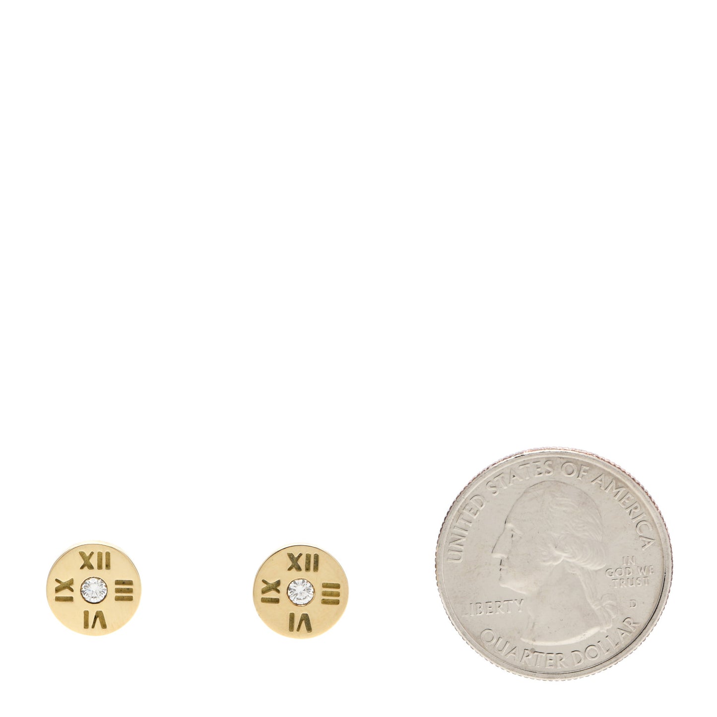 18K Yellow Gold Diamond Mini Atlas Earrings