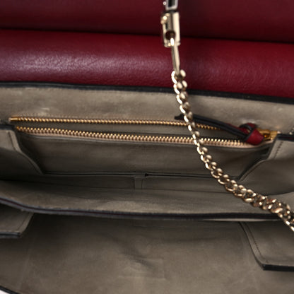 Chloe Calfskin Medium Faye Shoulder Bag Sienna Red 5 of 9