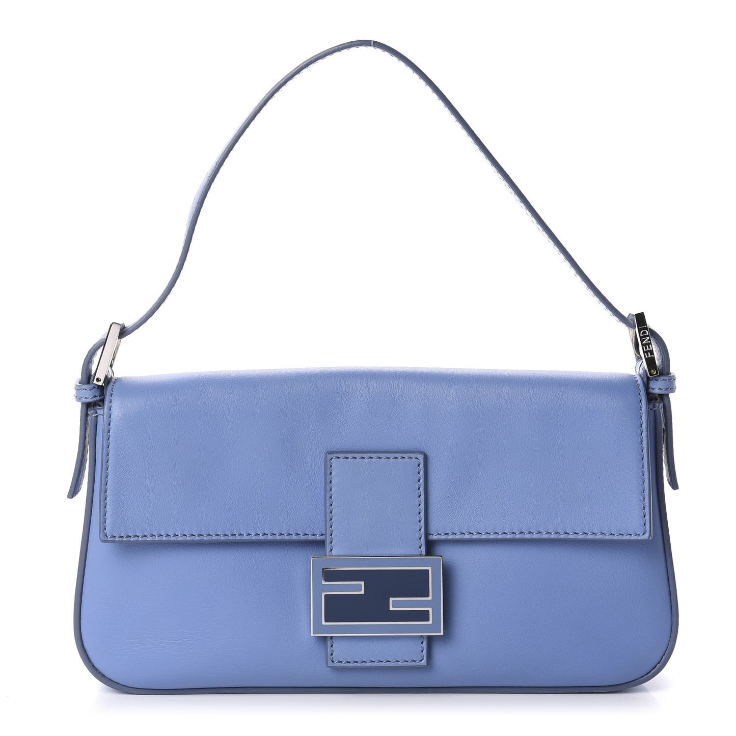 Vitello Enamel Interchangeable Strap Baguette Azzurro Nebula