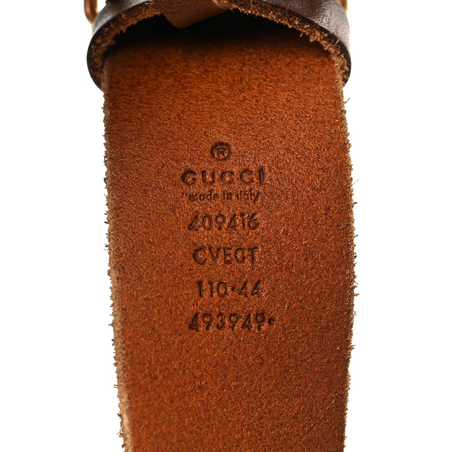 Gucci Faded Calfskin Double G 40mm Belt 110 44 Cuir 4 of 10