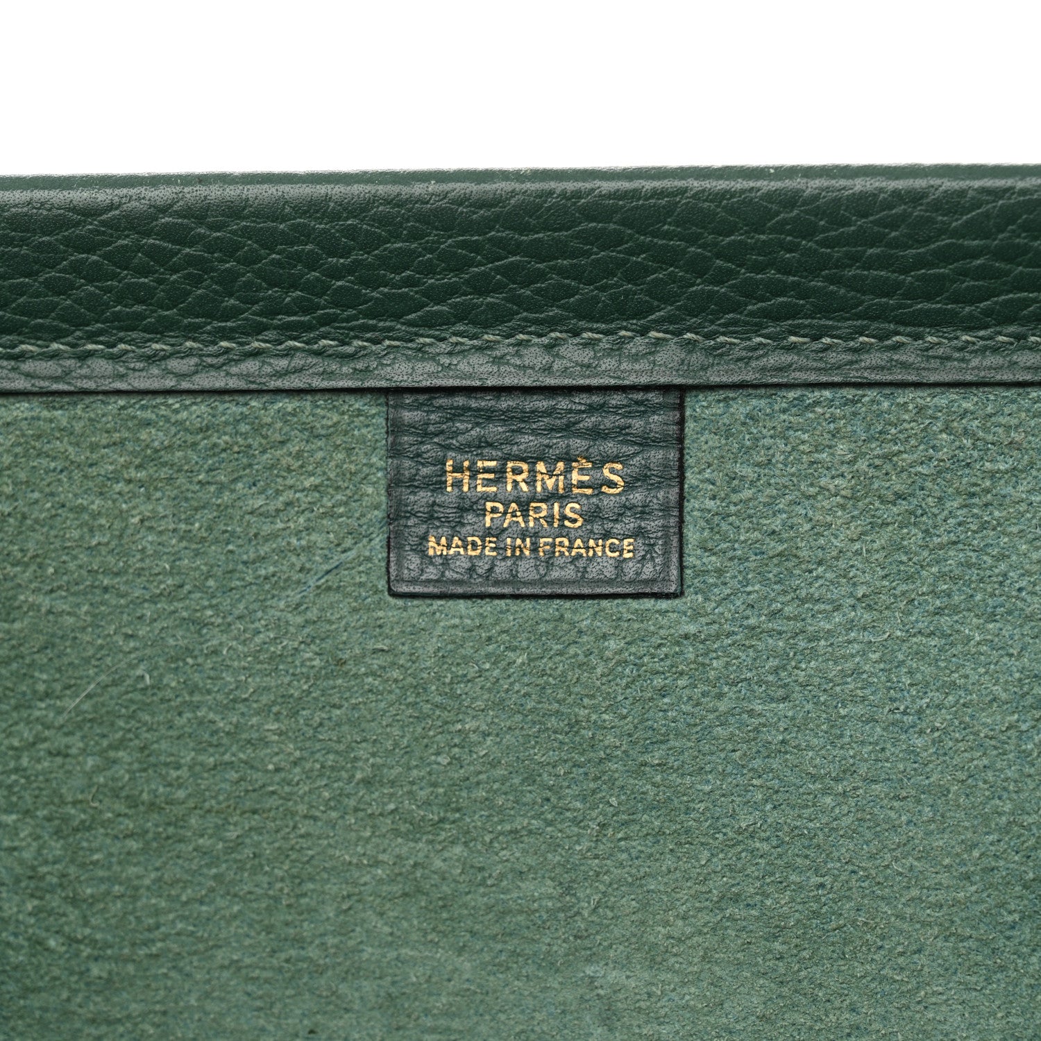 Hermes Kaba Taurillon Clemence Tote Vert Clair 6 of 24