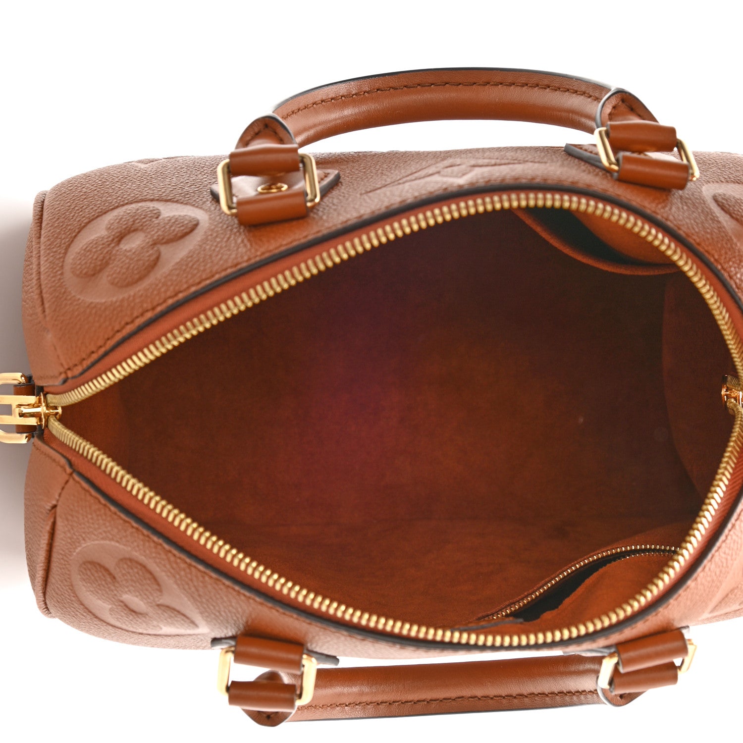 Louis Vuitton Empreinte Monogram Giant Speedy Bandouliere 25 Cognac 5 of 7