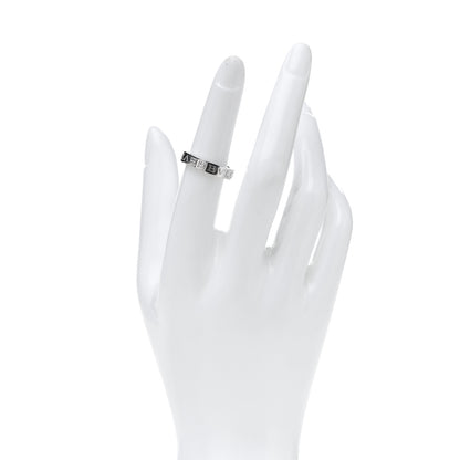 Bulgari 18K White Gold Diamond B.Zero1 Essential Band Ring 51 5.75 2 of 4