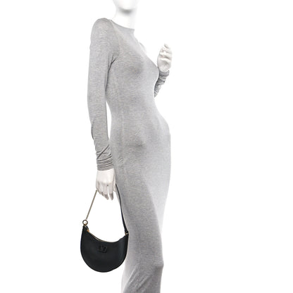 Valentino Garavani Grainy Calfskin Mini Vlogo Hobo Bag Black 2 of 10