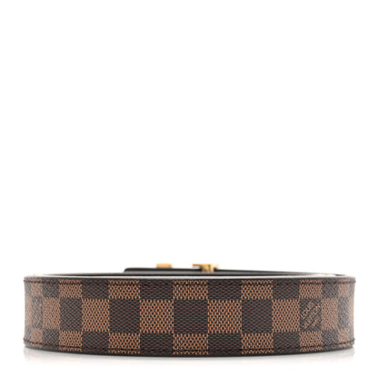 Louis Vuitton Calfskin Damier Ebene 25mm LV Iconic Reversible Belt 80 32 Black 3 of 7