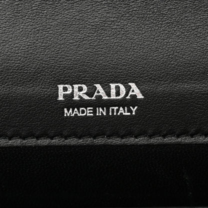 Prada Saffiano City Calf Mini Envelope Bag Black 7 of 11