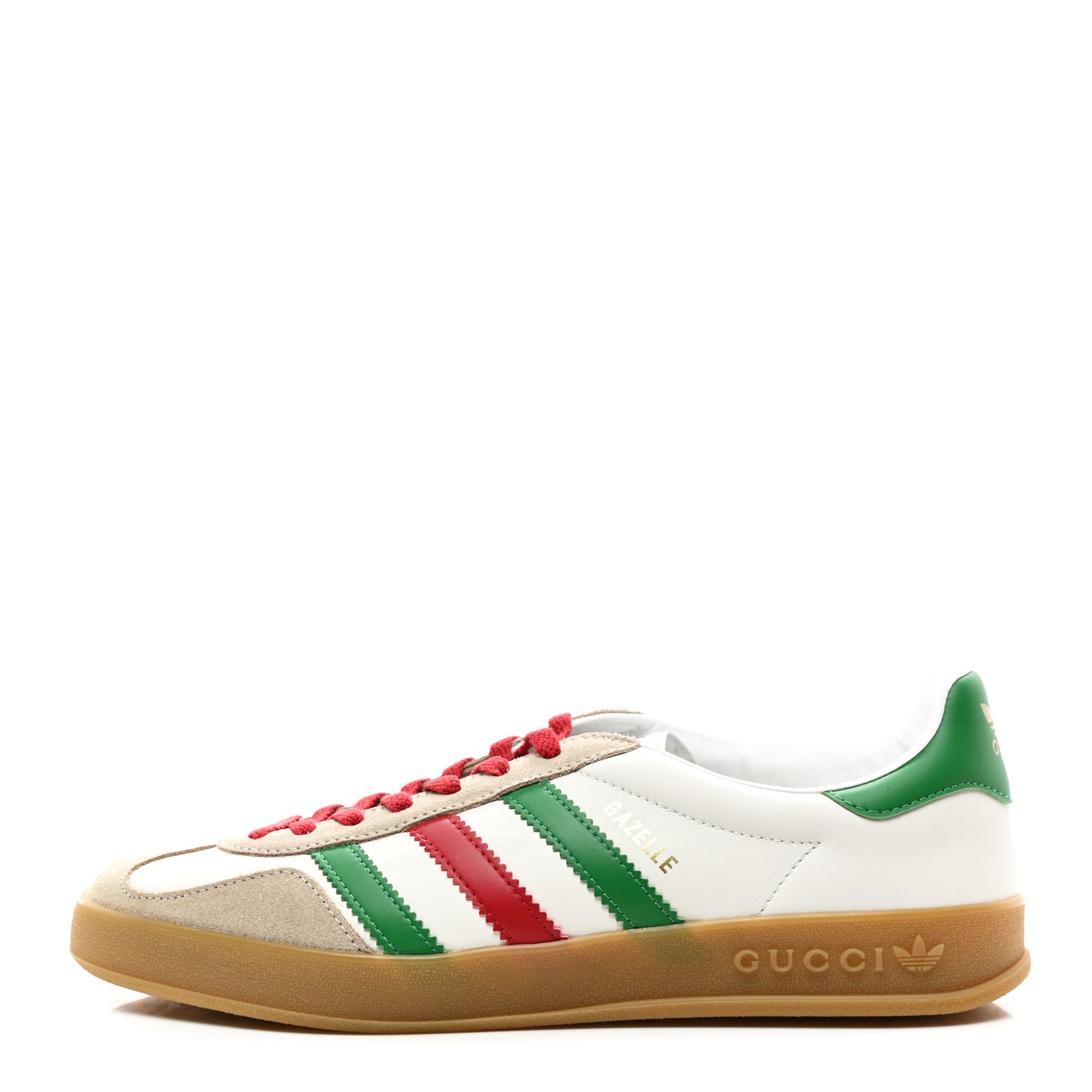 X ADIDAS Suede Madeira Demetra Mens Gazelle Sneakers 9.5 Oatmeal White New Shamarock Hibiscus Red