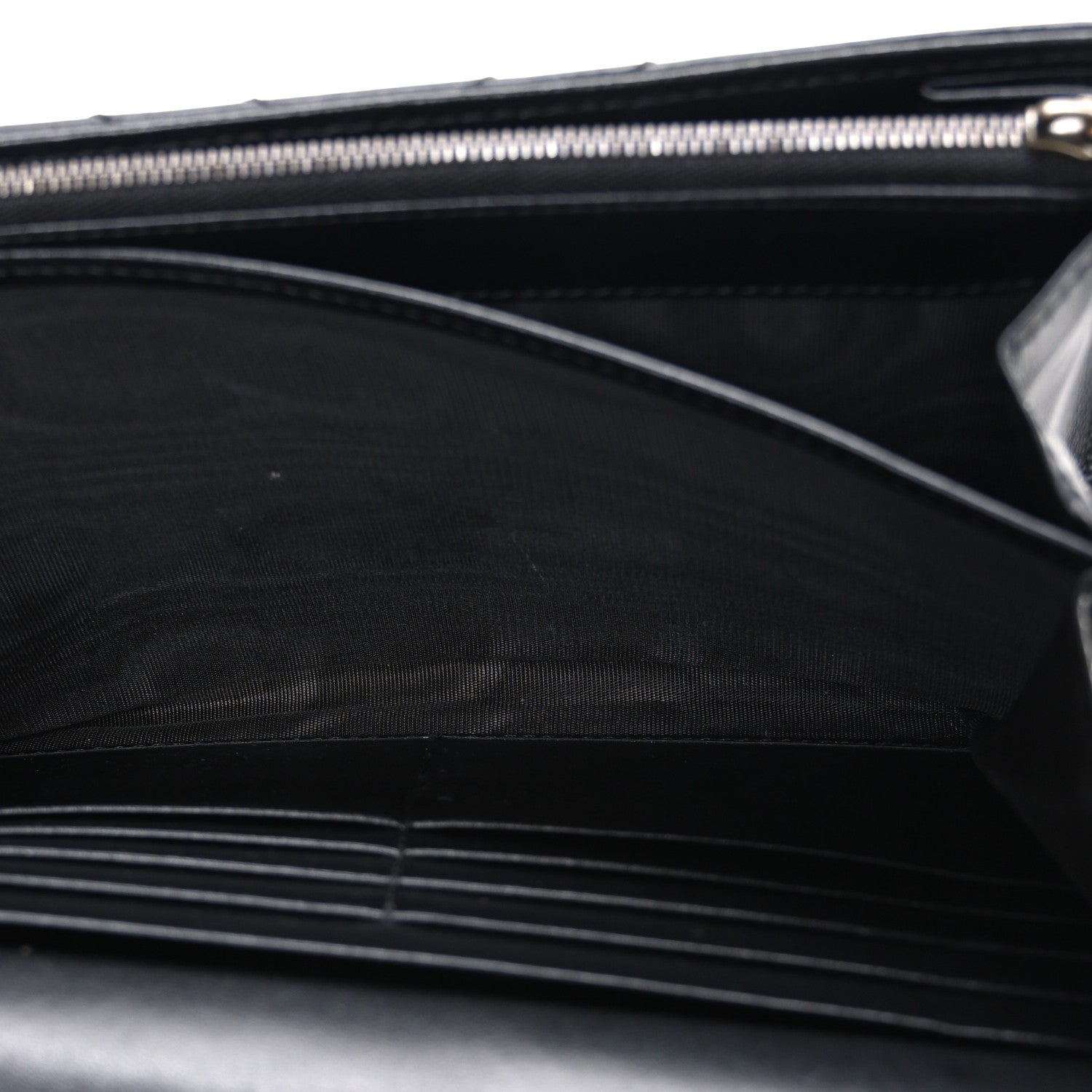 Gucci Calfskin Matelasse GG Marmont Chain Wallet Black 4 of 9
